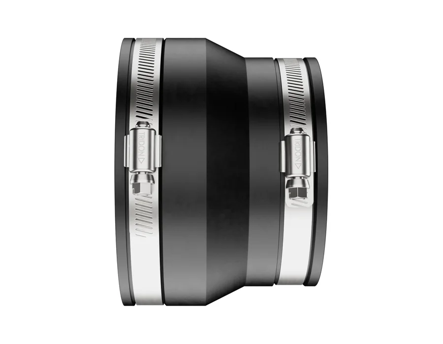 Fernco reducing coupling used as a pipe sleeve seal