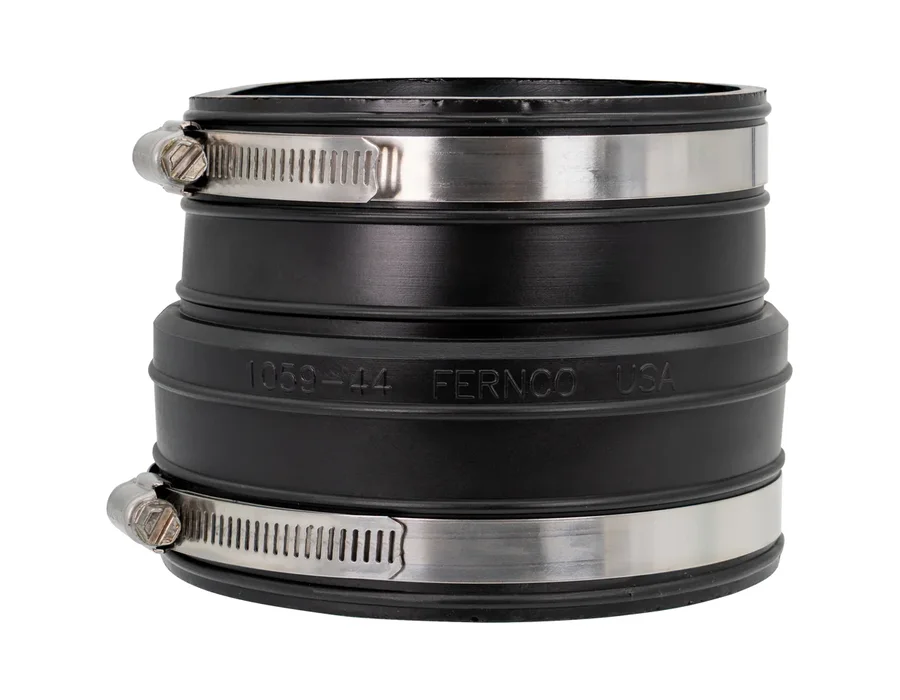 Fernco plastic socket coupling