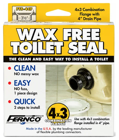 Fernco FTS-4CF wax-free toilet seal box